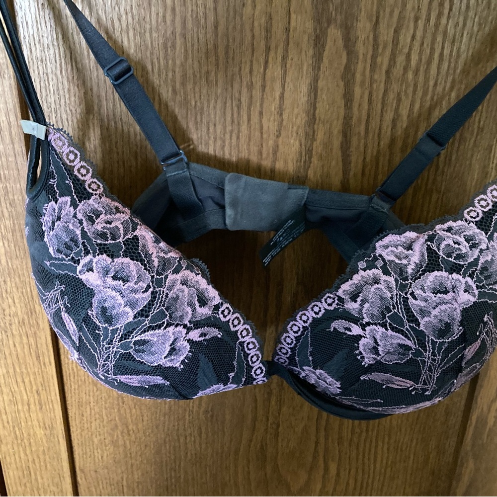 Victoria's Secret Underwire Bra 36 DD dark grey and plum